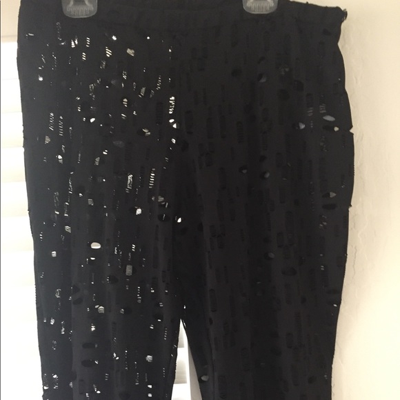 NWOT forever 21 faith 21 sexy cut out footless tights leggings - Picture 1 of 8